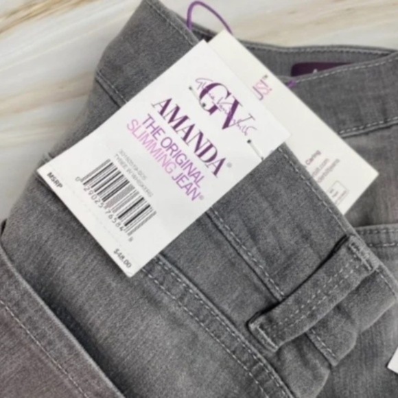NWT Gloria Vanderbilt Amanda Classic Rise Tapered Leg Denim Jeans Women’s Size 6 - Picture 4 of 6